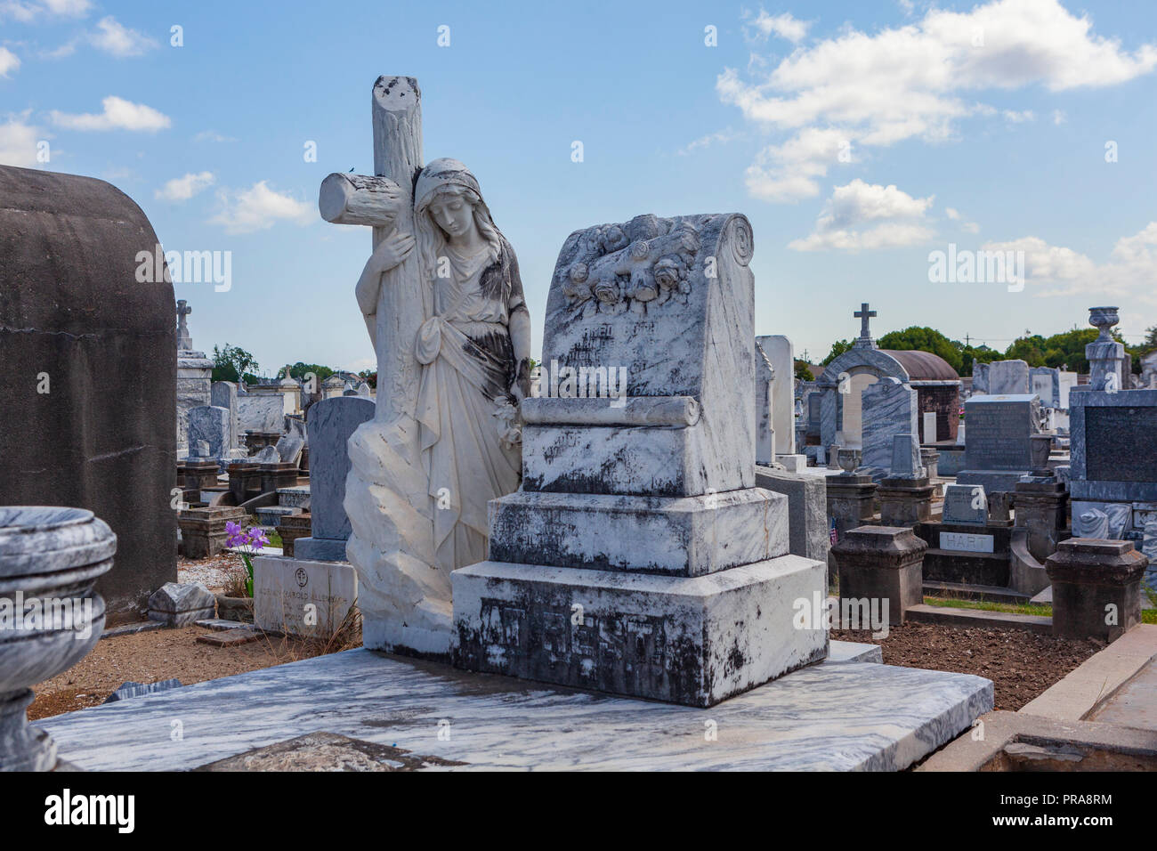 Lake Lawn Park Cemetery, New Orleans, Louisiana, USA. Stock Photo