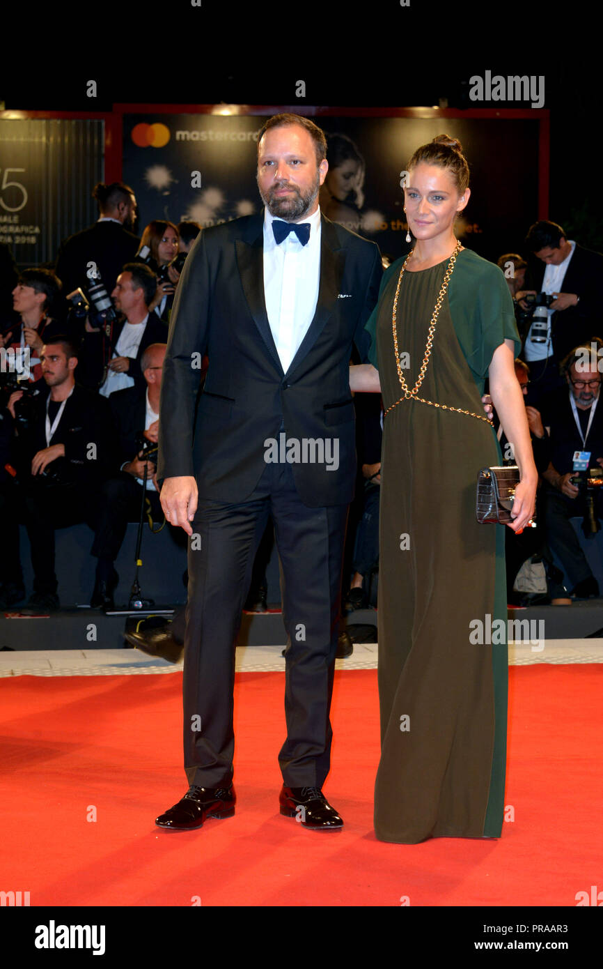 75th Venice International Film Festival - 'The Favourite' - Premiere  Featuring: Yorgos Lanthimos, Ariane Labed Where: Venice, Italy When: 30 Aug 2018 Credit: IPA/WENN.com  **Only available for publication in UK, USA, Germany, Austria, Switzerland** Stock Photo