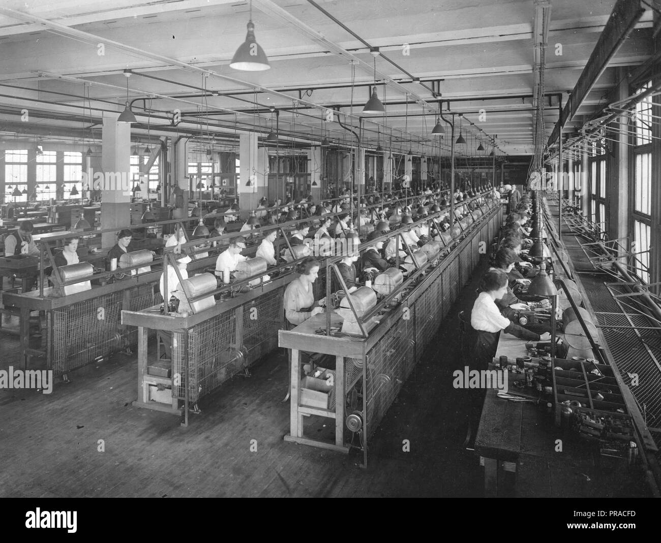 1918 - Alien Property Custodian - Property Seized - Winding Department, South, Bosch Magneto Co Stock Photo