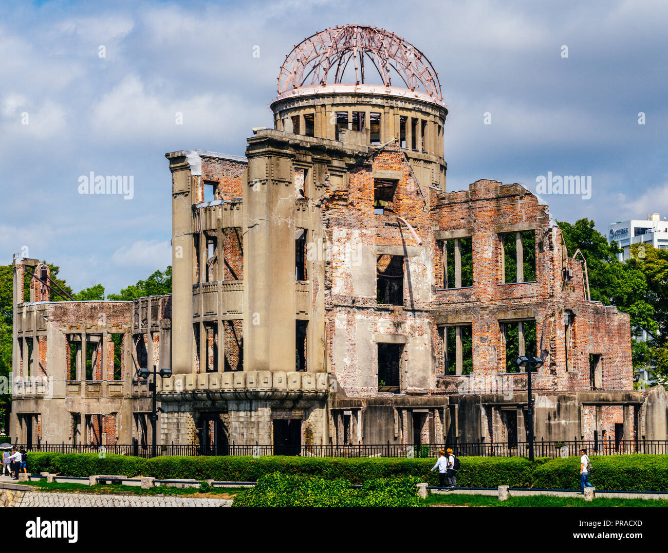 Peace dome or A-Bomb Dome at Hiroshima Peace Memorial Stock Photo