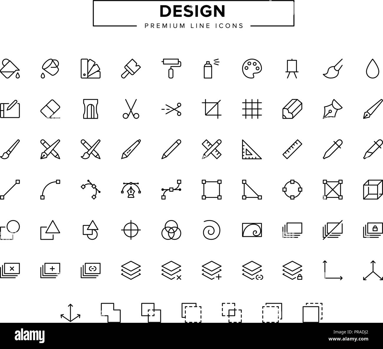 Design line icon set Stock Vector