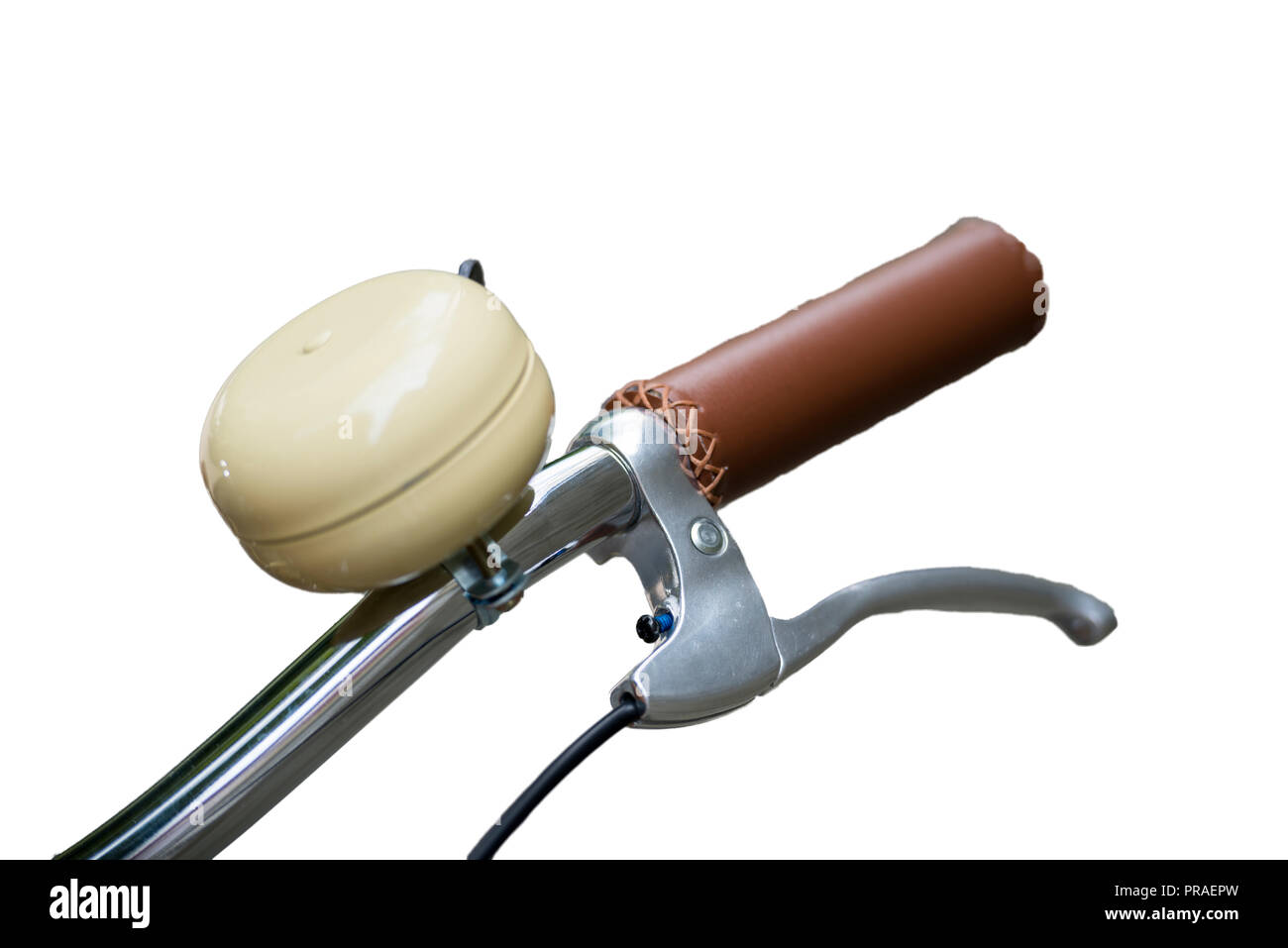 Bicycle Handlebar with Bell Stock Photo Alamy