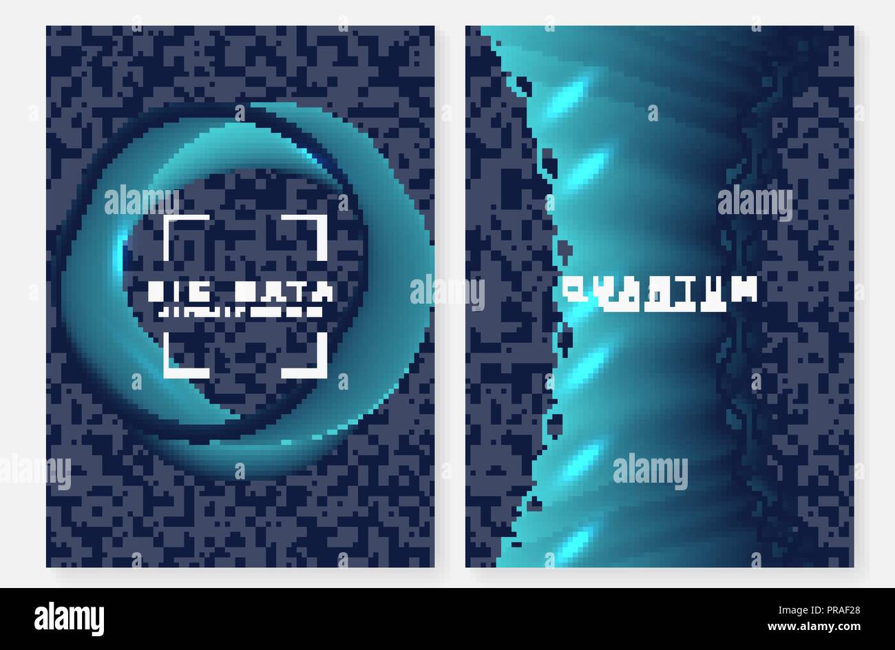 Visualization background. Technology for big data, artificial in Stock Vector