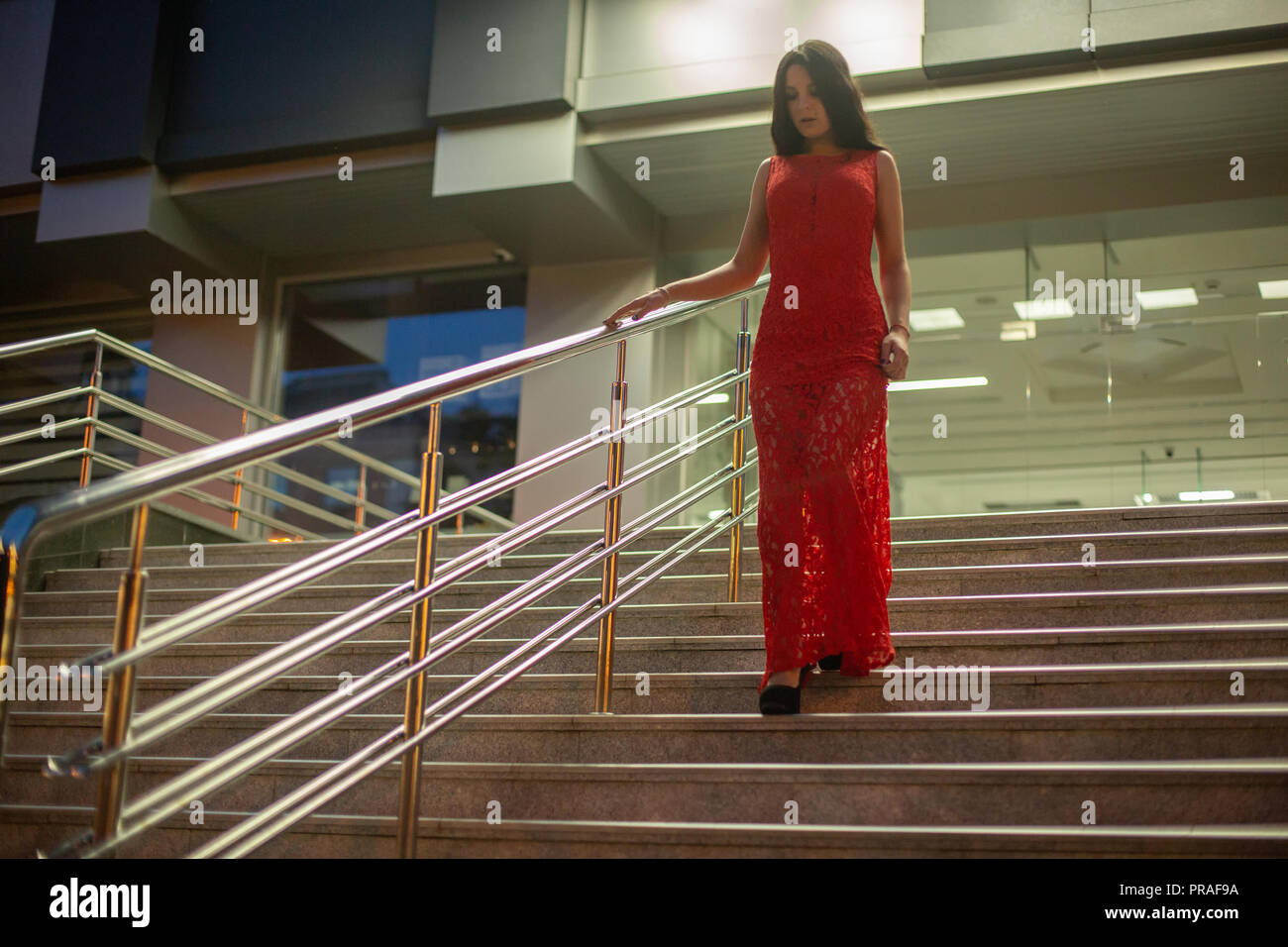 Girl Walking Up Stairs High Resolution Stock Photography and Images - Alamy