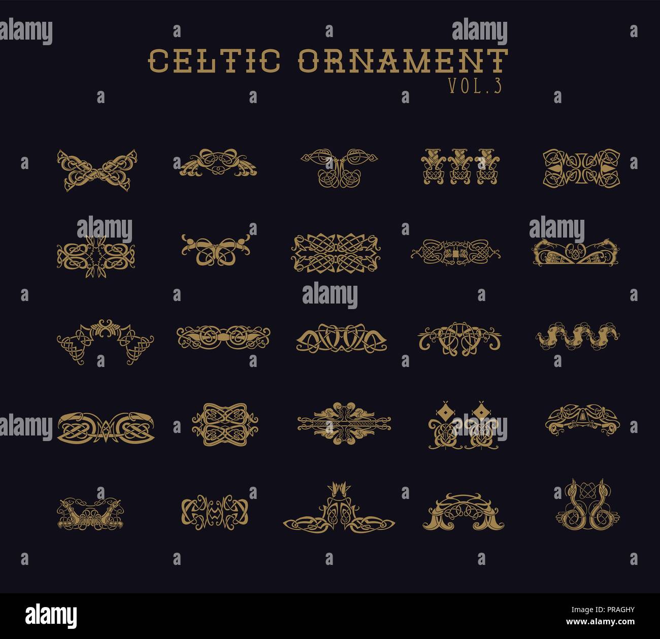 Celtic Ornament Collection set Stock Vector Image & Art Alamy
