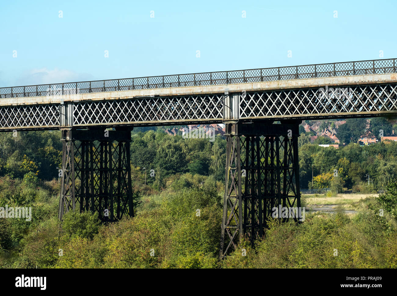 Bennerley viaduct, a wrought iron Victorian era railway bridge spanning