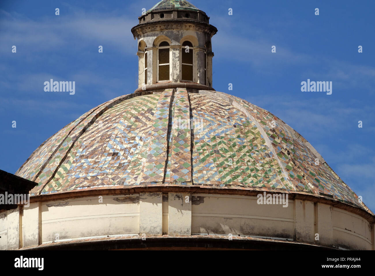 detail of tile dome and cupola on the Church of the Society of Jesus