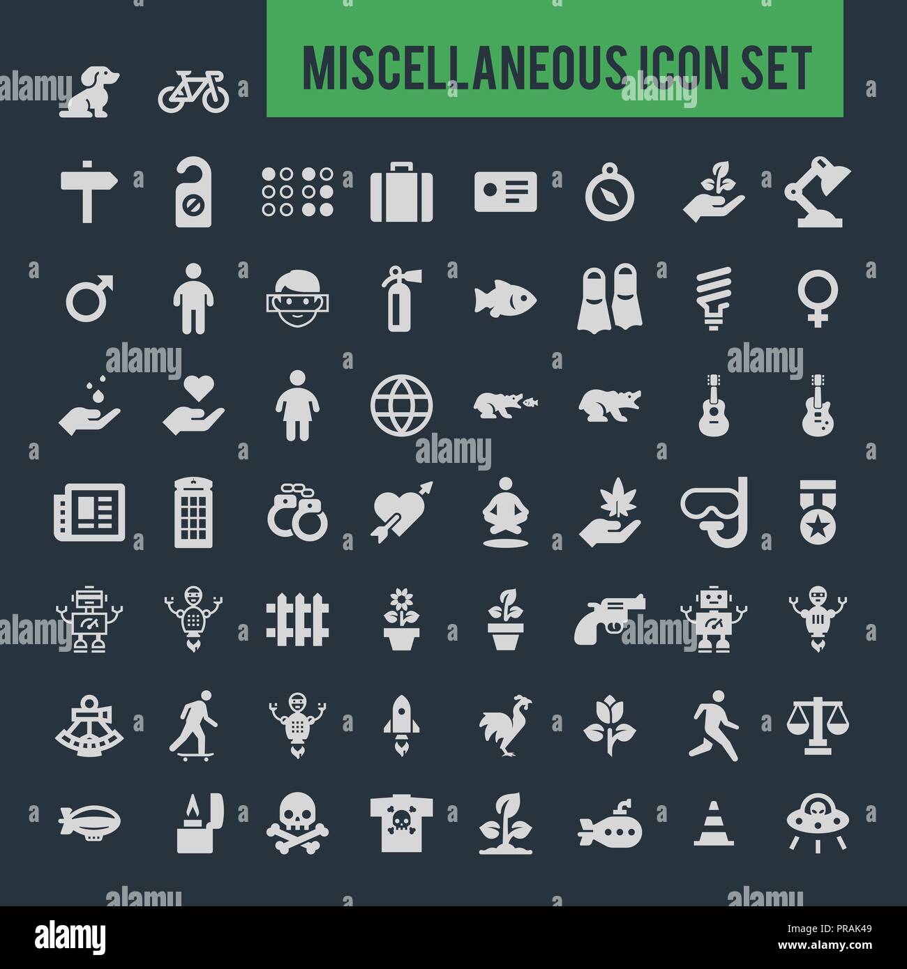 miscellaneous Icon set Stock Vector Image & Art - Alamy