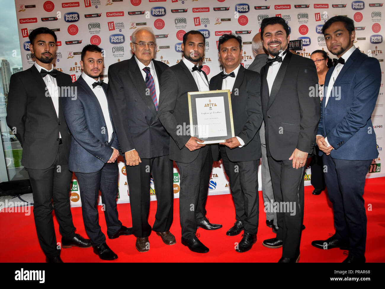 London, UK. 30th Sept, 2018. Certificate of Excellence at Asian