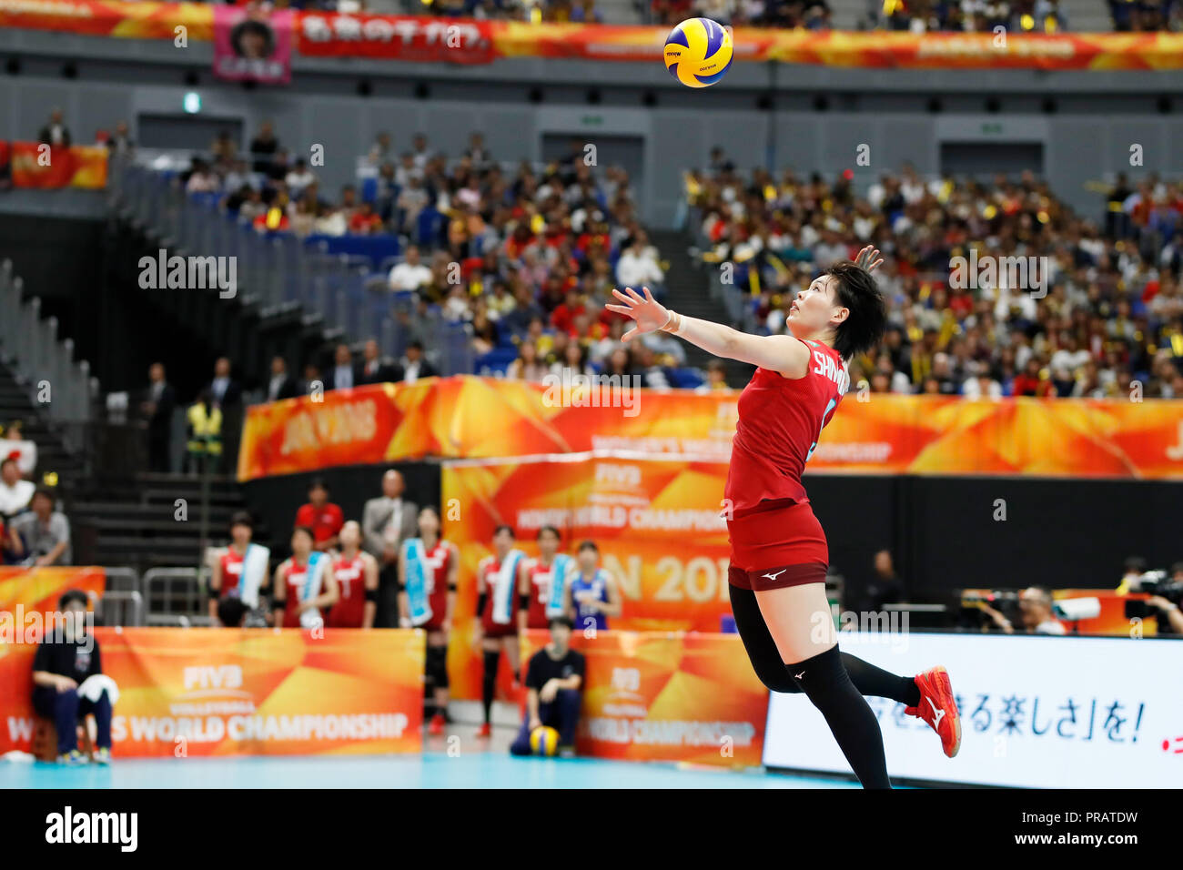Kanagawa, Japan. 29th Sep, 2018. Haruyo Shimamura (JPN) Volleyball