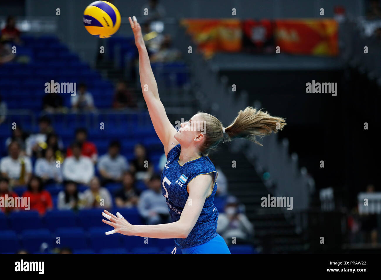 Kanagawa Japan 30th Sep 18 Fresco Lucia Arg Volleyball Five Volleyball Women S World Championship Japan 18 First Round Pool A Match Between Argentina 0 3 Mexico At Yokohama Arena In Kanagawa Japan