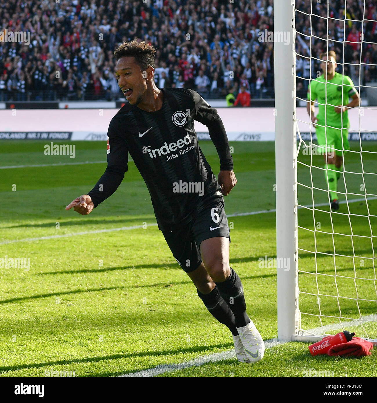 Frankfurt Germany 30th Sep 18 Jonathan De Guzman Of Frankfurt Celebrates After Scoring During The Bundesliga Match Between Eintracht Frankfurt And Hannover 96 At Commerzbank Arena In Frankfurt Am Main Germany On Sept