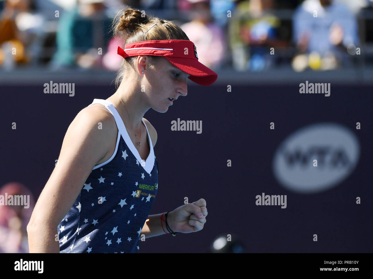 Beijing, China. 1st Oct, 2018. Karolina Pliskova of Czech Republic