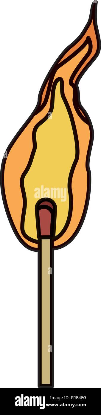 Matchstick on fire Stock Vector Image & Art - Alamy