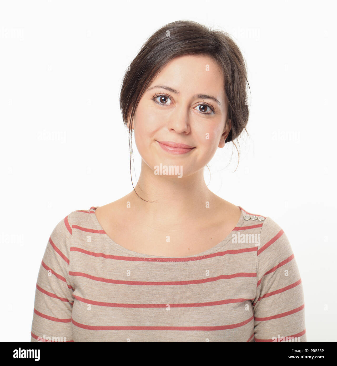Pretty woman white blouse hi-res stock photography and images - Alamy