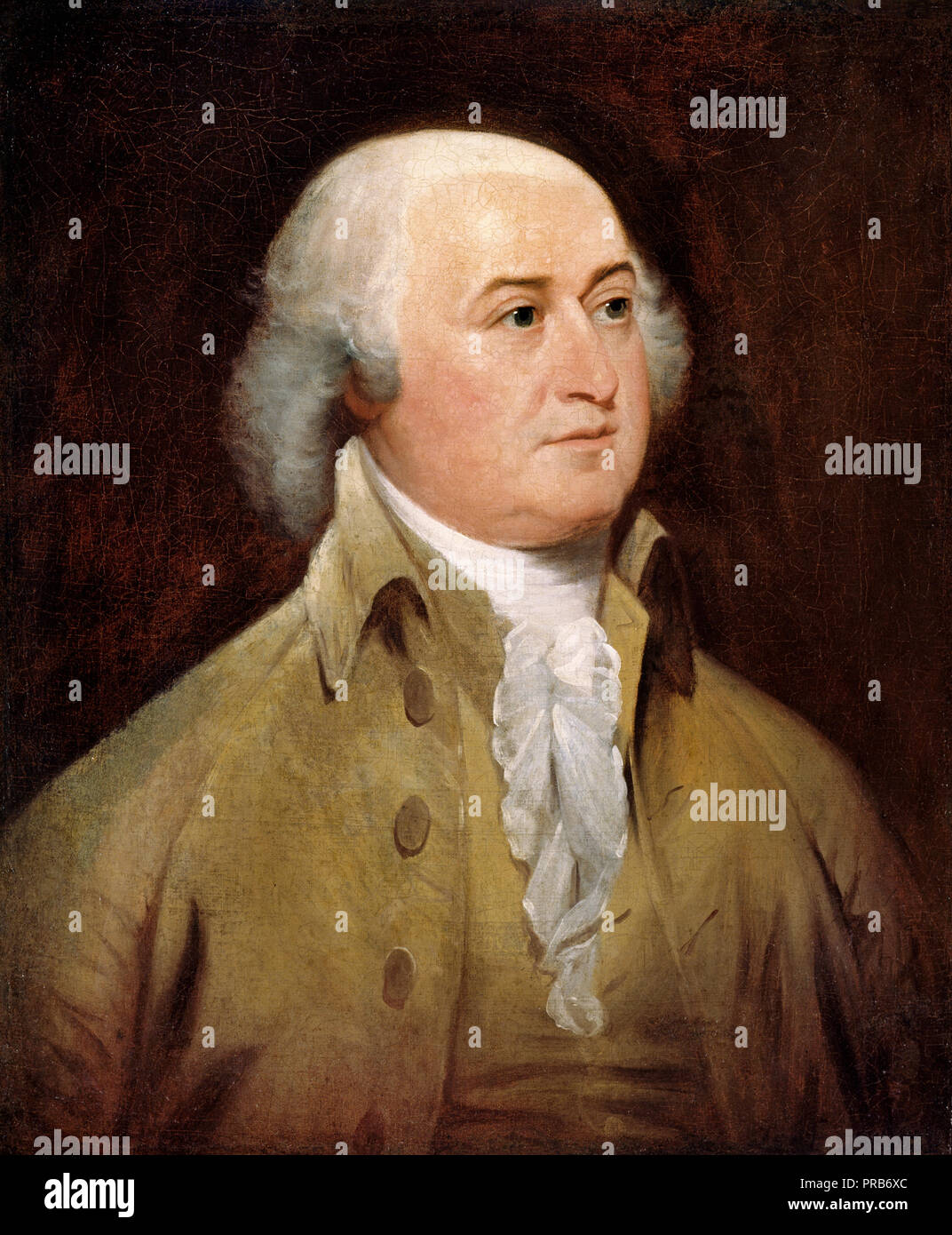 Head-and-Shoulders Portrait Second President of The United States of America John Adams Facing Slightly Right. Historic Photos 1814 Photo John Adams