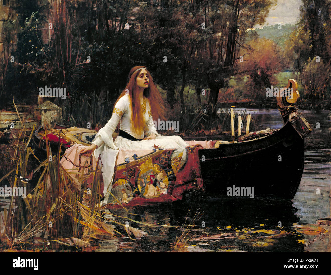 John William Waterhouse, The Lady of Shalott 1888 Oil on canvas, Tate Britain, London, England. Stock Photo