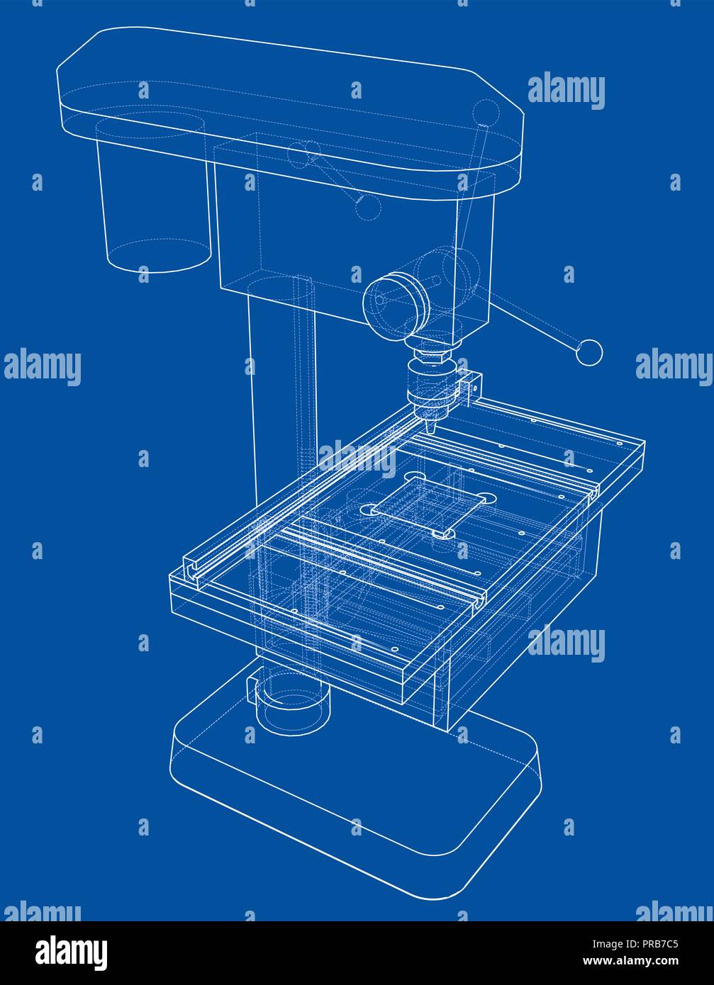 Drilling machine concept Stock Vector