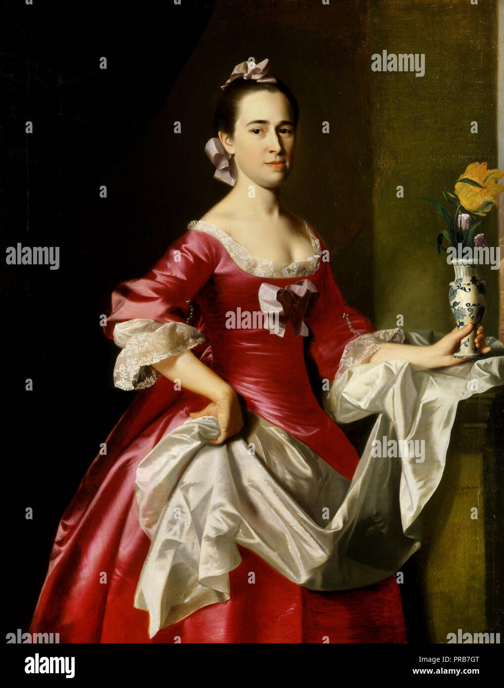 John Singleton Copley, Mrs. George Watson 1765 Oil on canvas, Smithsonian American Art Museum, Washington, D.C., USA. Stock Photo