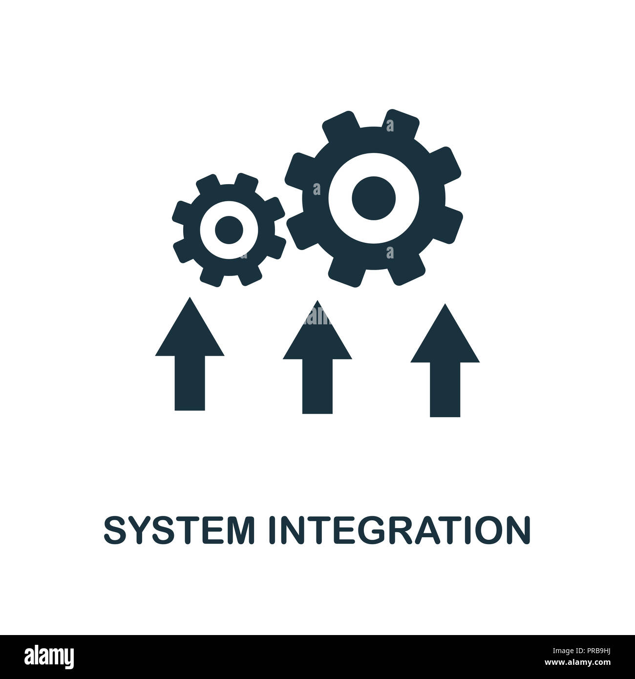 System Integration icon. Simple style design from industry 4.0 collection. UX and UI. Pixel perfect premium system integration icon. For web design, a Stock Photo