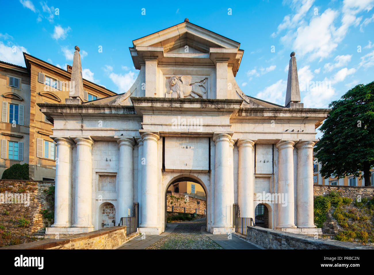 Europe, Italy, Lombardy, Bergamo, Porta San Giacomo, Upper Town (Citta Alta  Stock Photo - Alamy