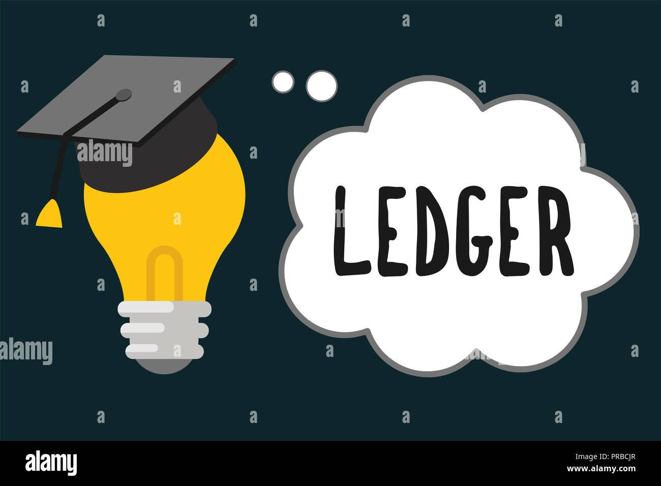 Handwriting text Ledger. Concept meaning book or other collection of  financial accounts flat stone slab Stock Photo - Alamy