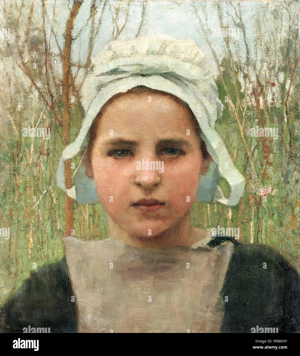 Clausen Marie a Peasant Girl of Quimperlé Stock Photo Alamy