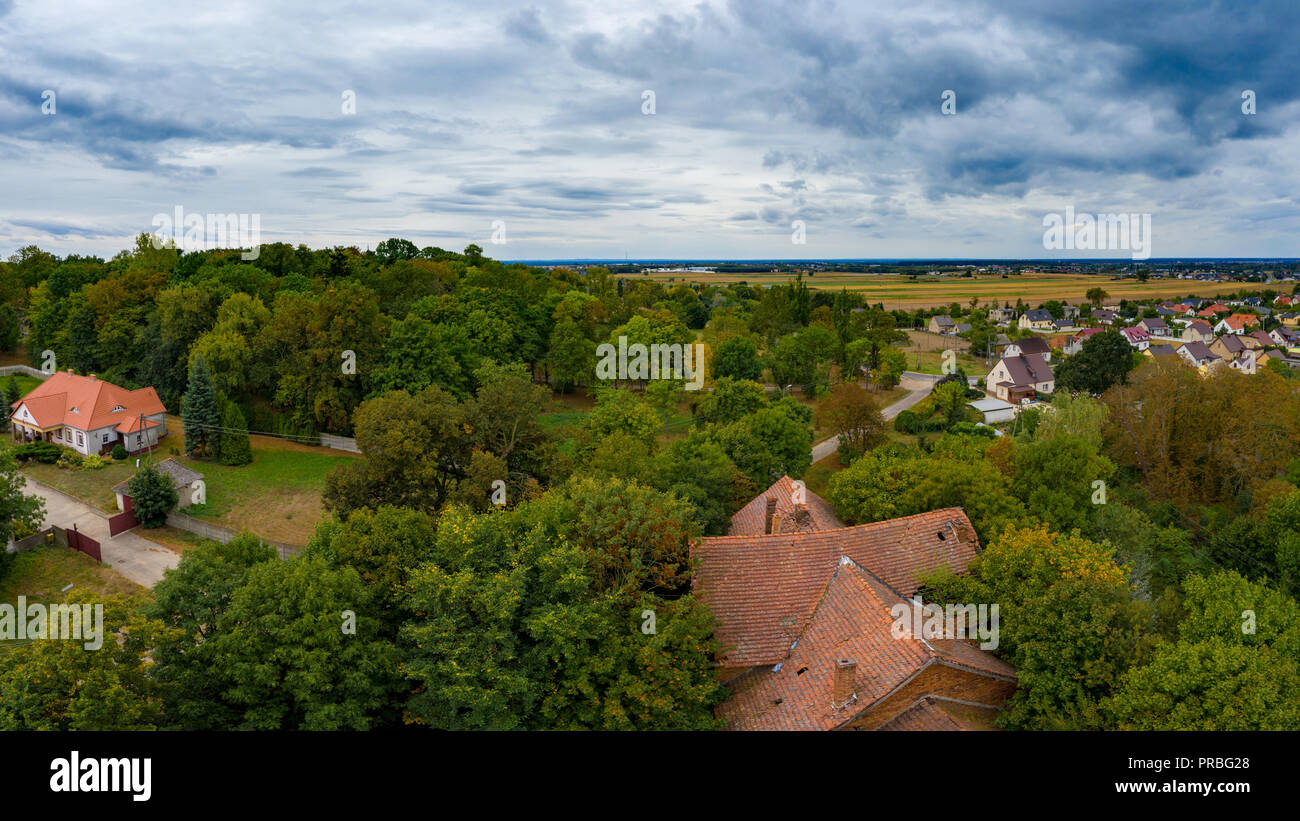 Top down view small village hi-res stock photography and images - Alamy