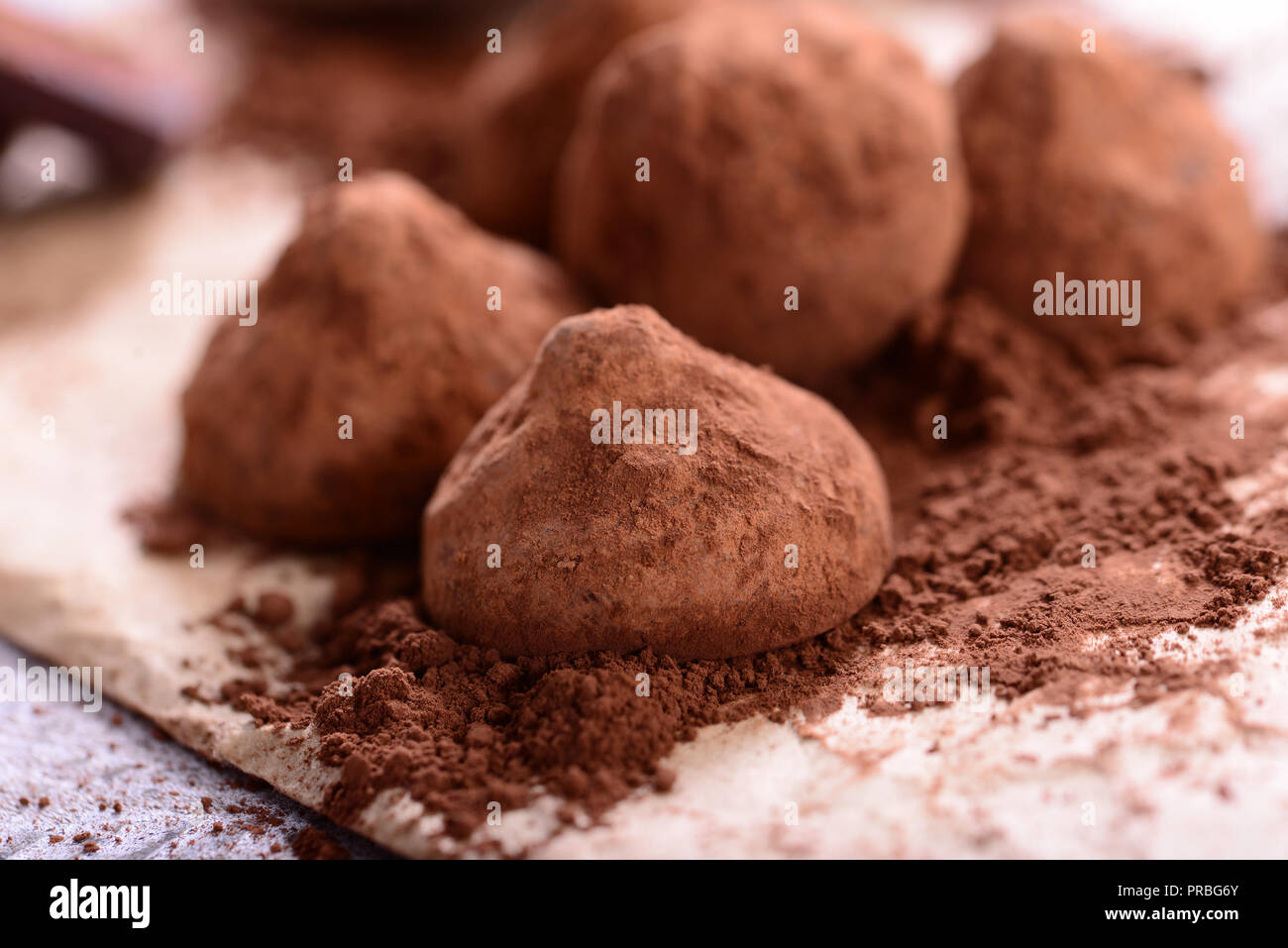 Chocolate candy belgian truffles Stock Photo Alamy