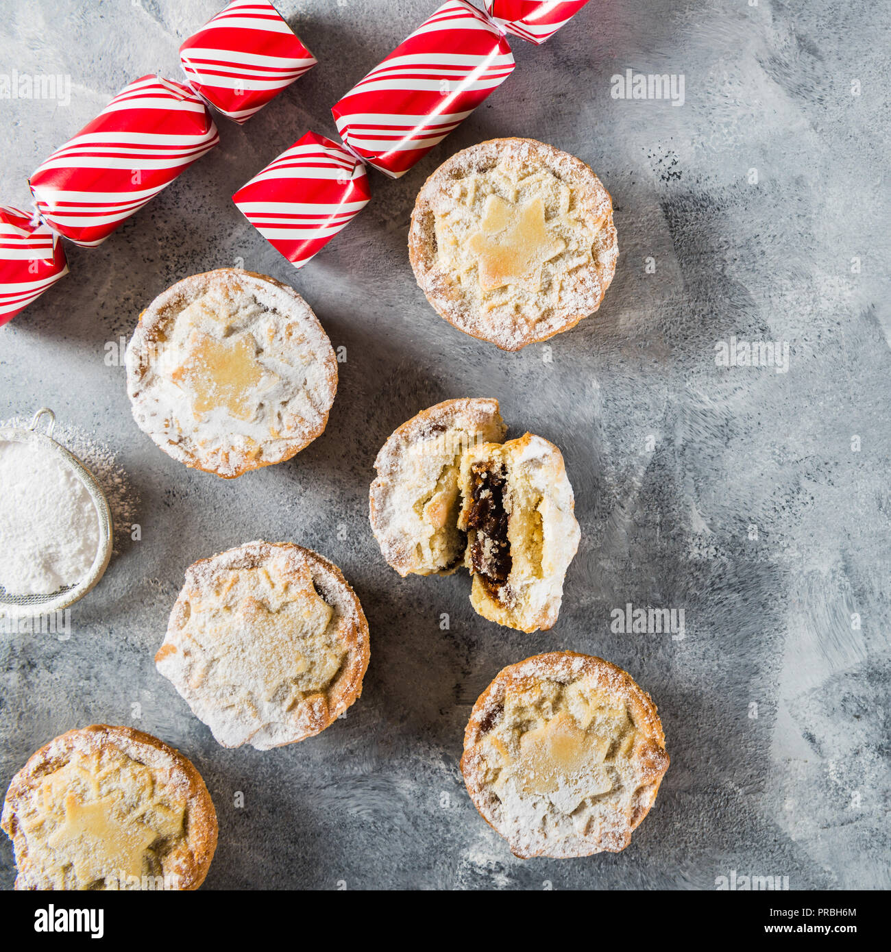Mince pies, traditional christmas food made from all butter shortcrust