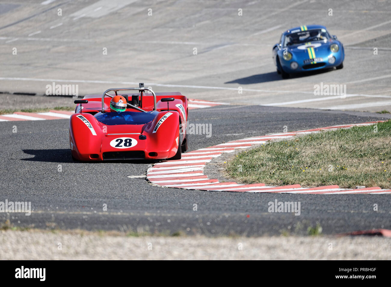 Linas-Montlhéry, France. 29th Sep, 2018. The fourth edition of the Grandes Heures Automobiles  on the mythical Linas-Montlhéry circuit. Stock Photo