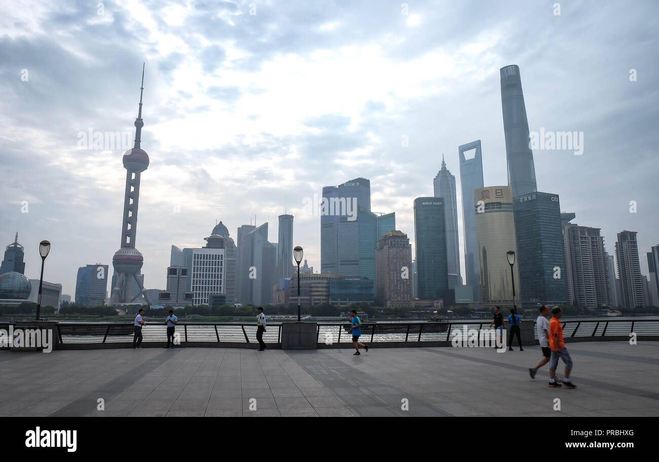 Shanghai China Jun 21 2018 The Bund At The Morning Time