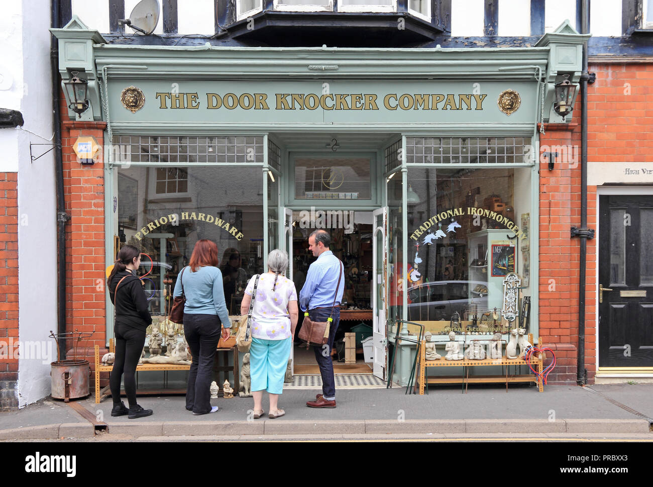 The Door Knocker Company shop, Church Stretton Stock Photo