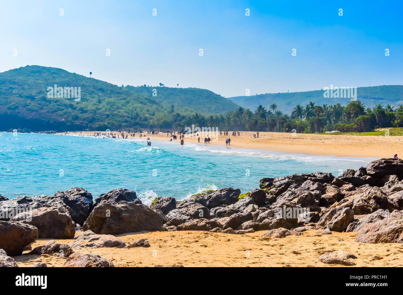 Photograph Of Goa Sea Beach Taken In Christmas Holiday