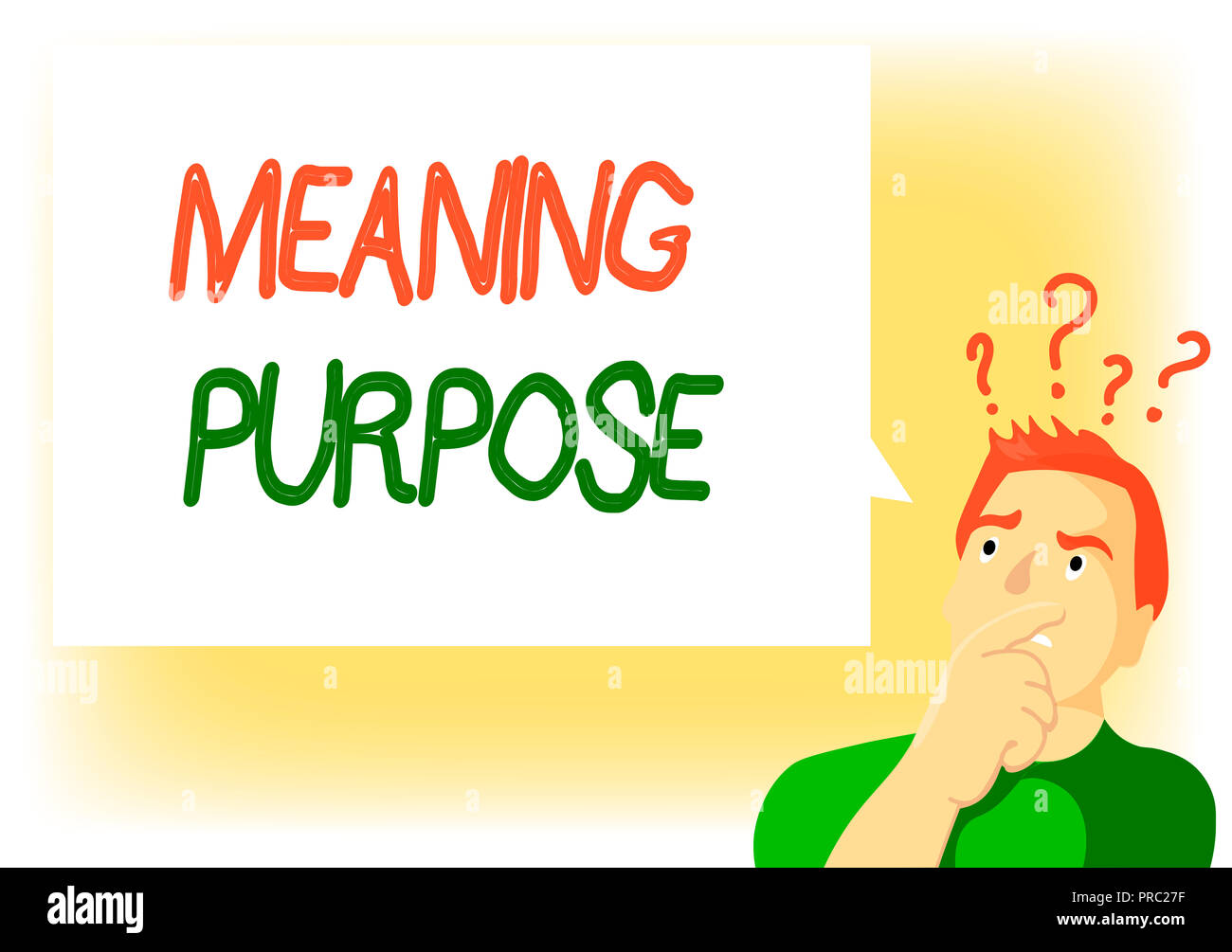 Writing note showing Meaning Purpose. Business photo showcasing The reason for which something is done or created and exists. Stock Photo