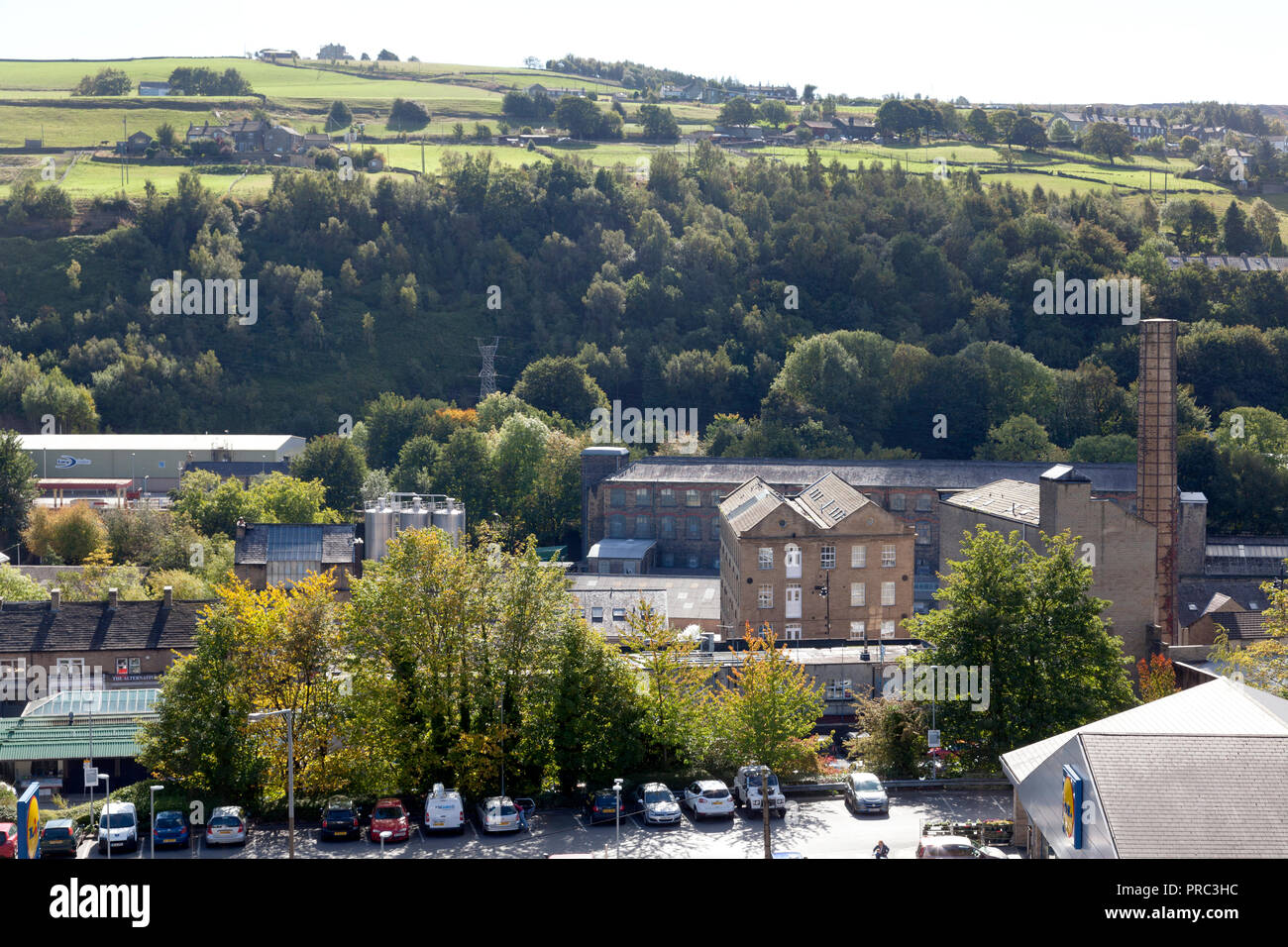 View of the town, Sowerby Bridge, West Yorkshire Stock Photo