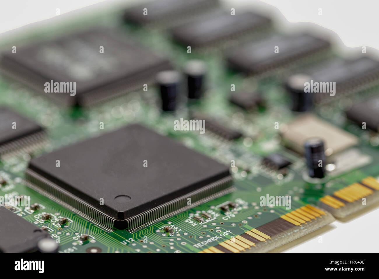 A close up of a computer circuit board Stock Photo - Alamy