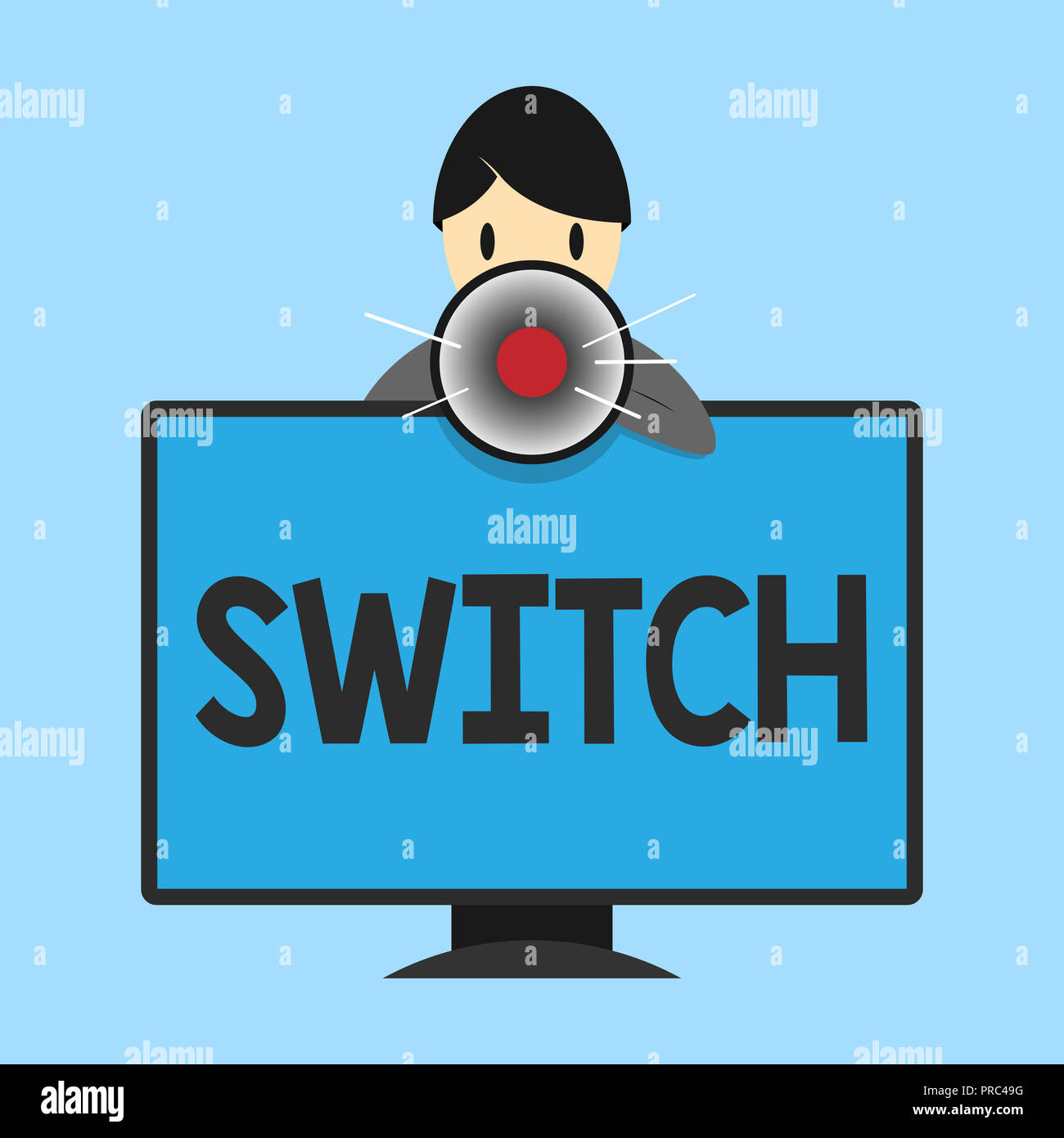 Word writing text Switch. Business concept for device for making and ...
