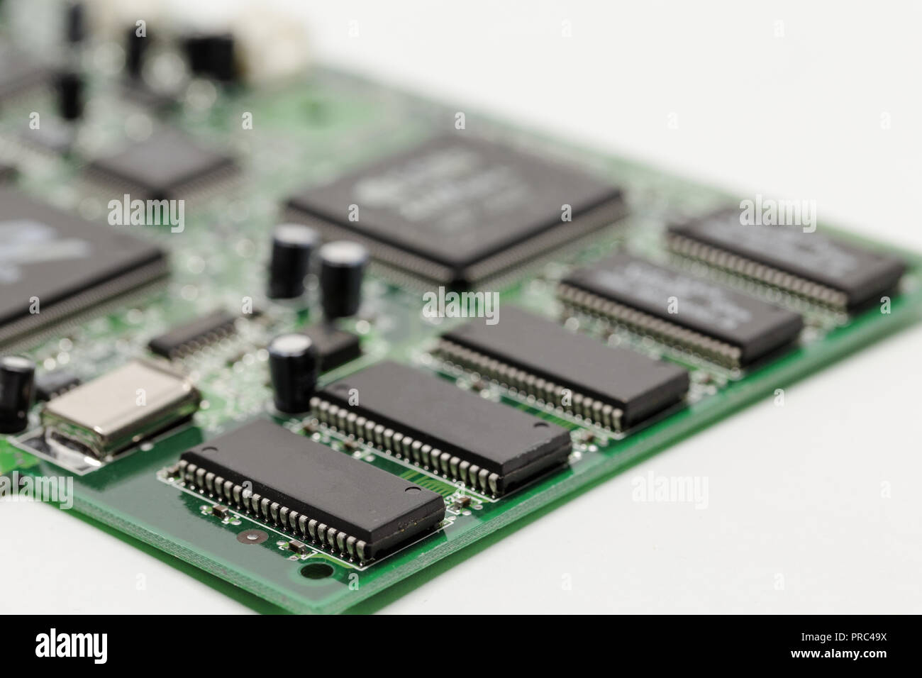 A close up of a computer circuit board Stock Photo Alamy