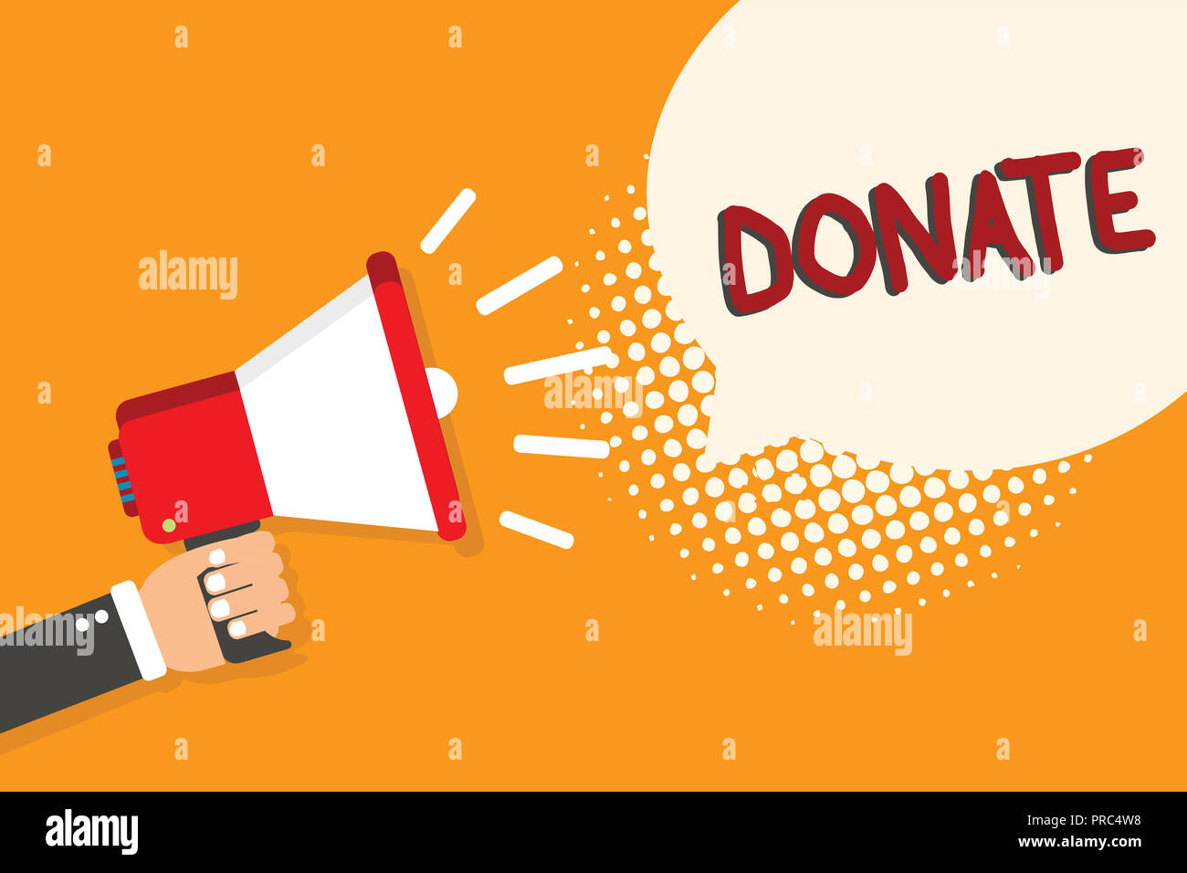 Writing Note Showing Donate Business Photo Showcasing Give Money Or Goods For Good Cause For Example To Charity Or People Man Holding Megaphone Louds Stock Photo Alamy