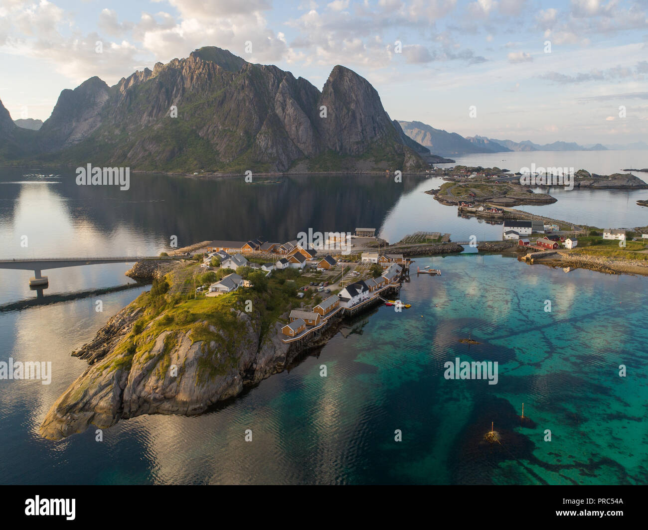 Breathtaking aerial view lofoten hi-res stock photography and images ...