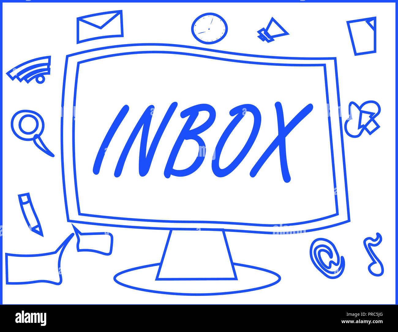 Handwriting Text Writing Inbox Concept Meaning Electronic Folder