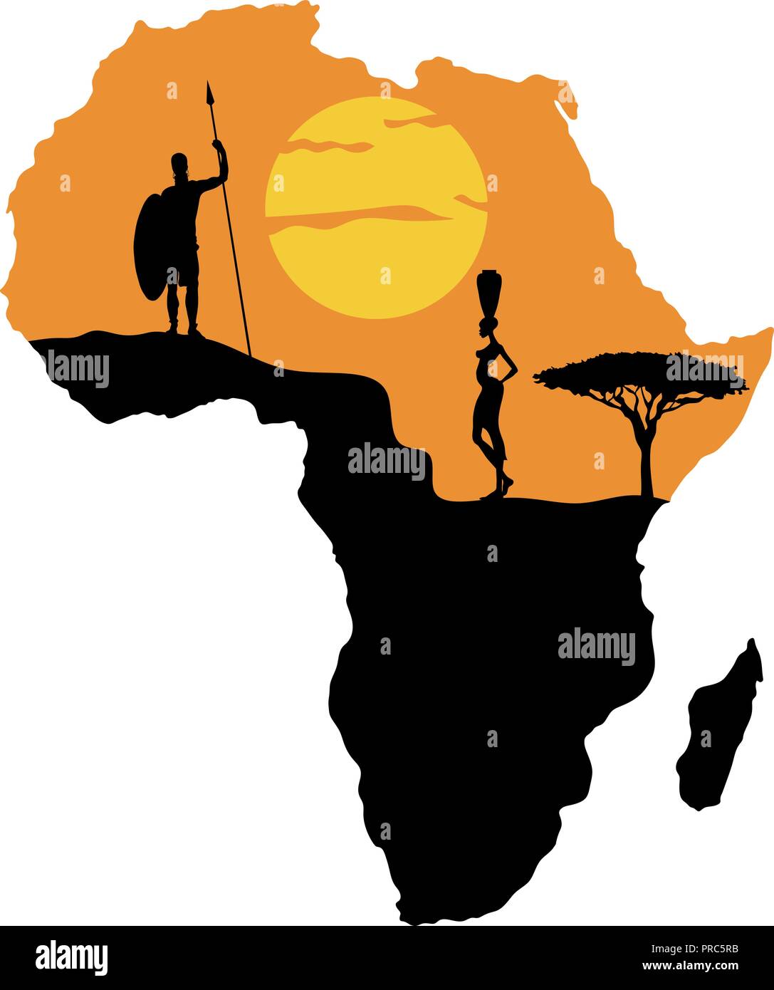 African warrior shield spear hi-res stock photography and images - Alamy