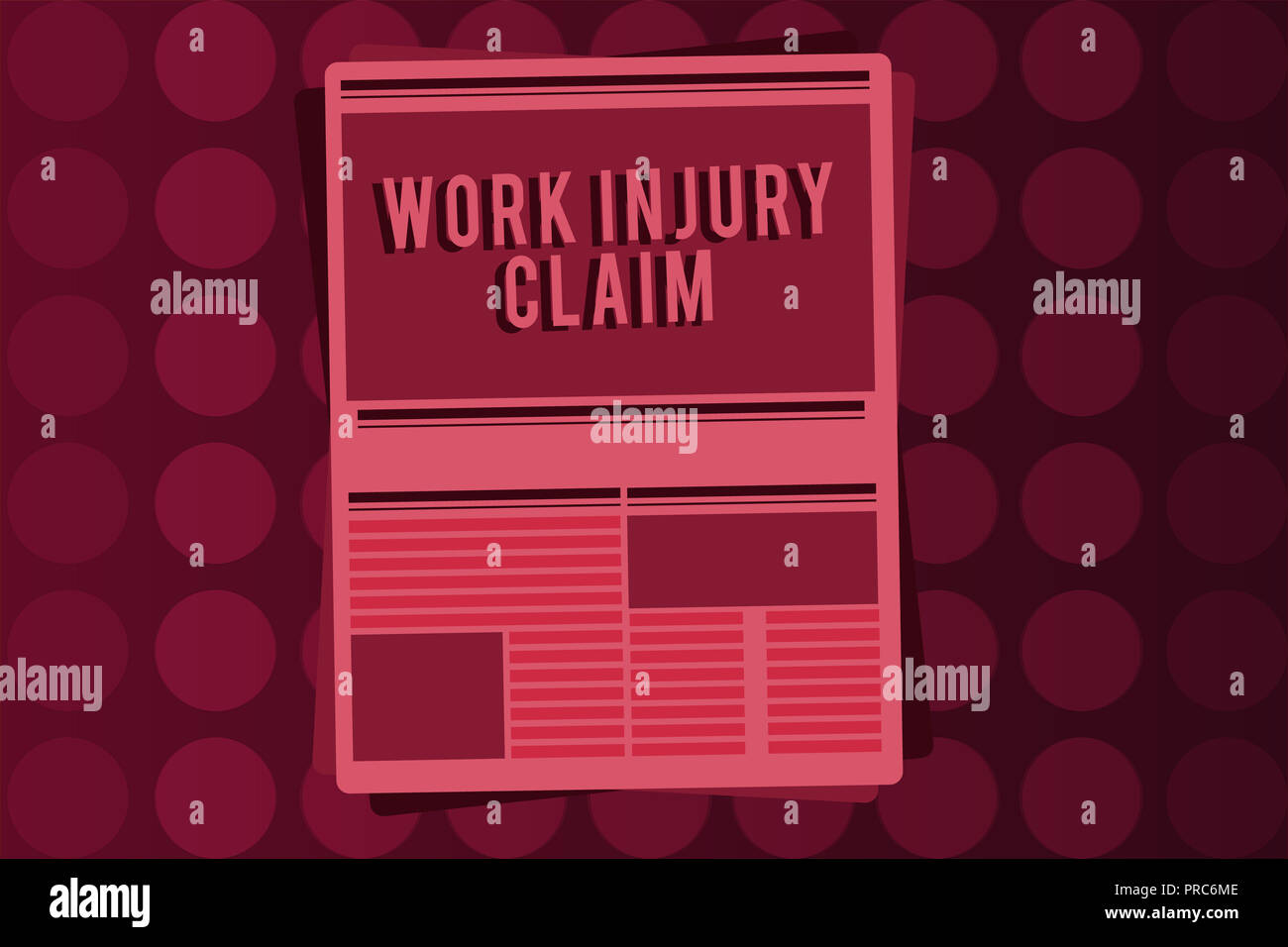 Injury concept ... Claim. Business for Work writing text Word Word text Claim. ... Business writing for concept Injury Work
