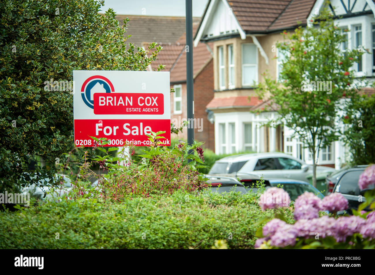 For sale and to let signs for Estate agent Brian Cox in Harrow London