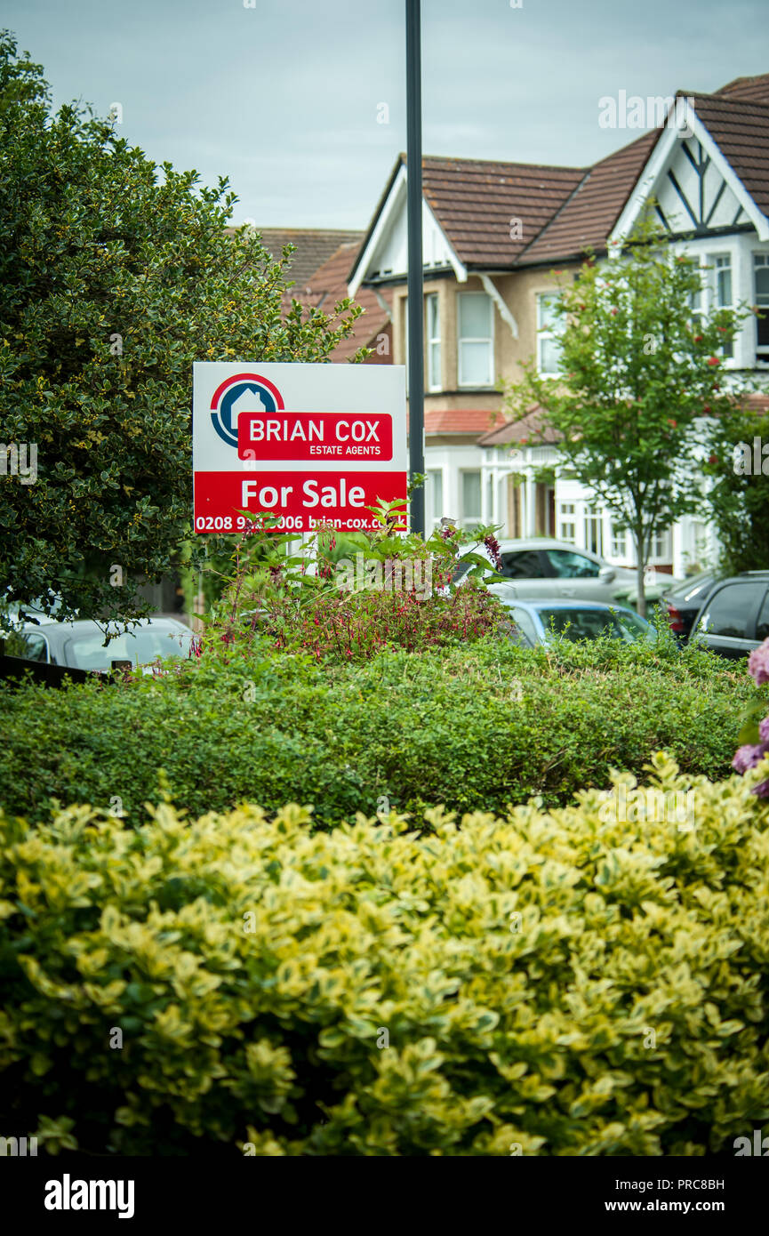 For sale and to let signs for Estate agent Brian Cox in Harrow London