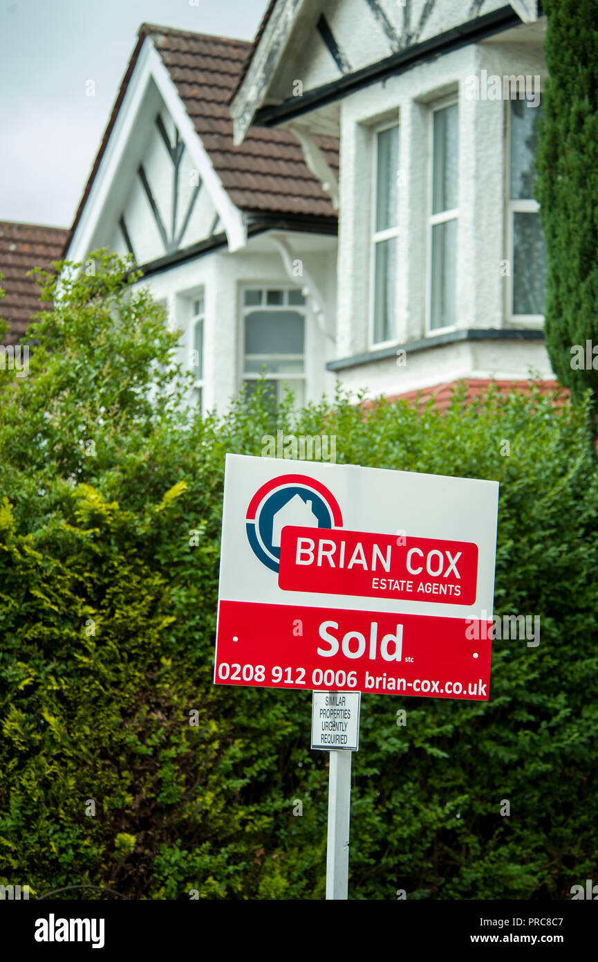 For sale and to let signs for Estate agent Brian Cox in Harrow London