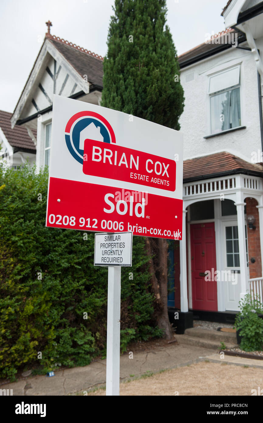 For sale and to let signs for Estate agent Brian Cox in Harrow London