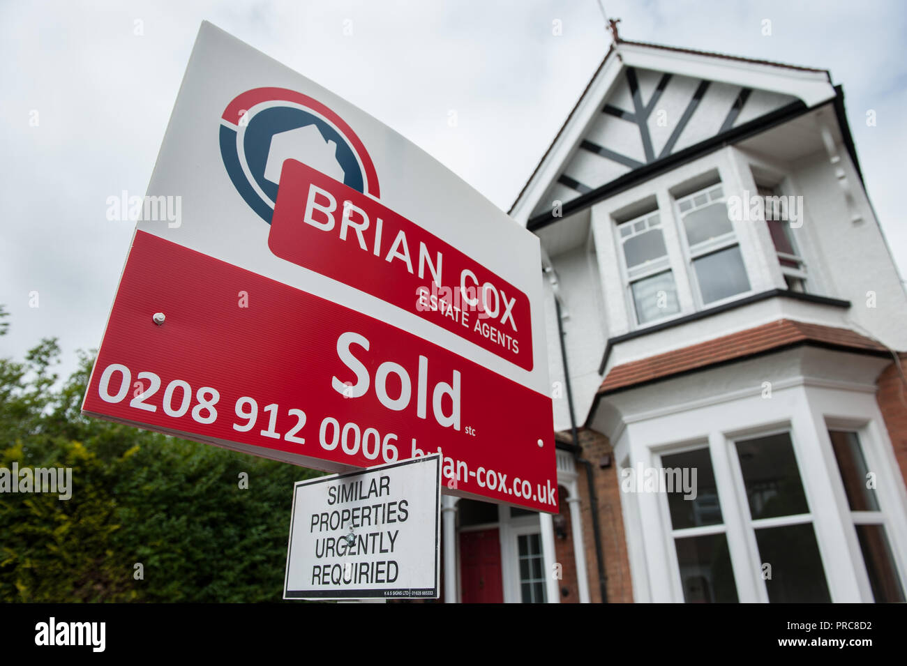 For sale and to let signs for Estate agent Brian Cox in Harrow London