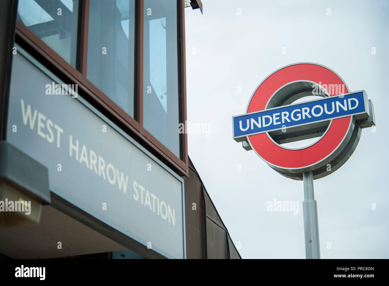 The West Harrow underground station Stock Photo